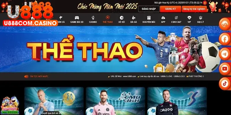 Khám phá sảnh game thể thao cực hot tại U888