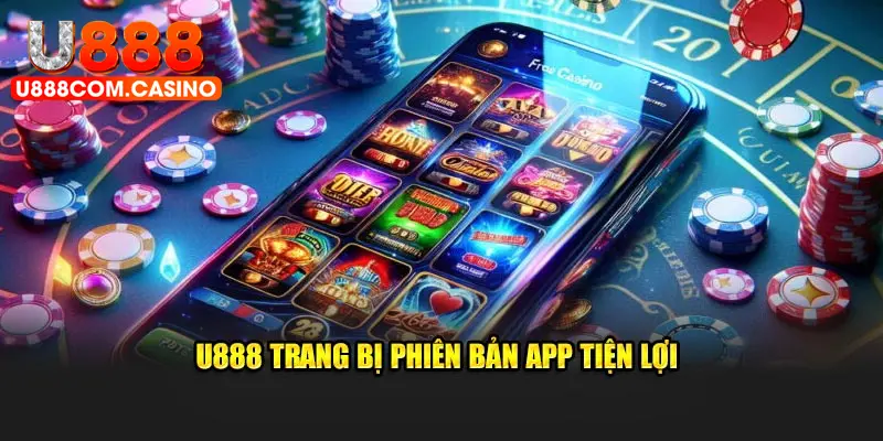 U888 trang bị phiên bản app tiện lợi